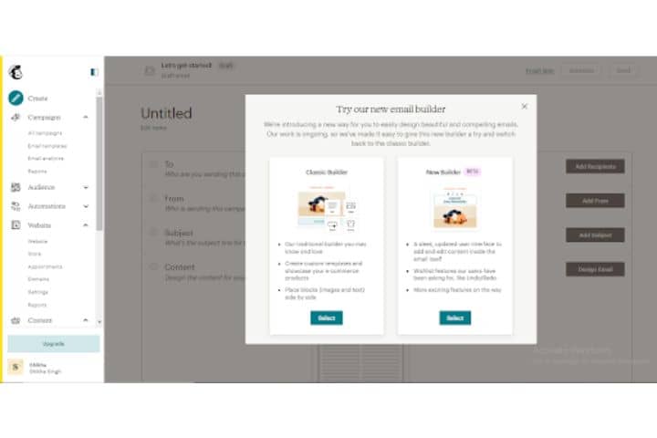 Mailchimp Emailing